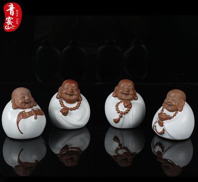 揉泥为趣 汝窑茶宠与紫砂弥勒的当代禅意
